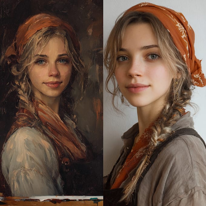 do realistic or fantasy portrait
