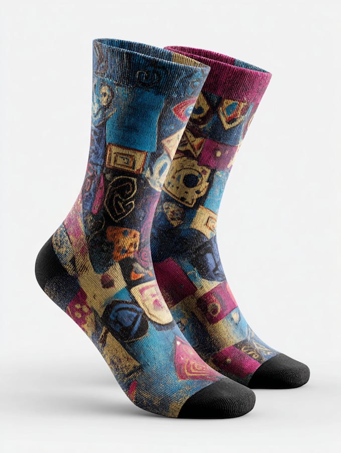 design custom and unique socks design