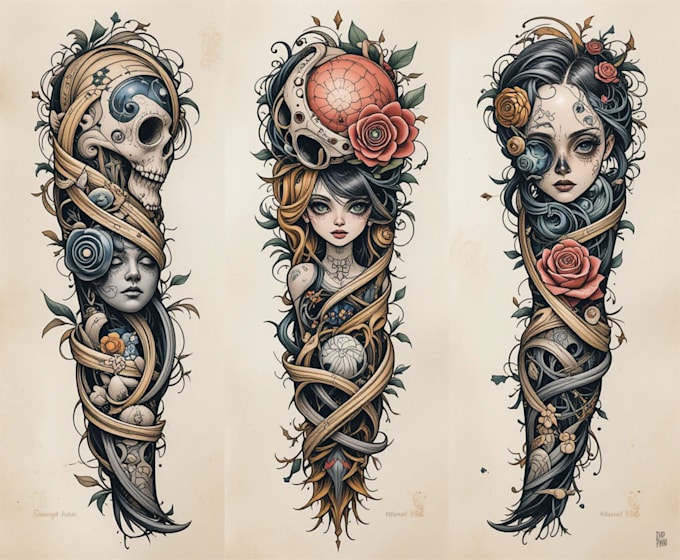 make a geometric tattoo design