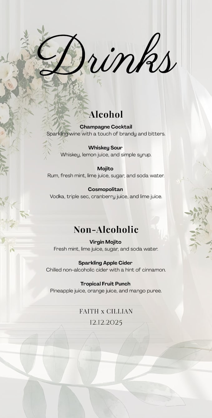 design a modern restaurant menu in canva for you