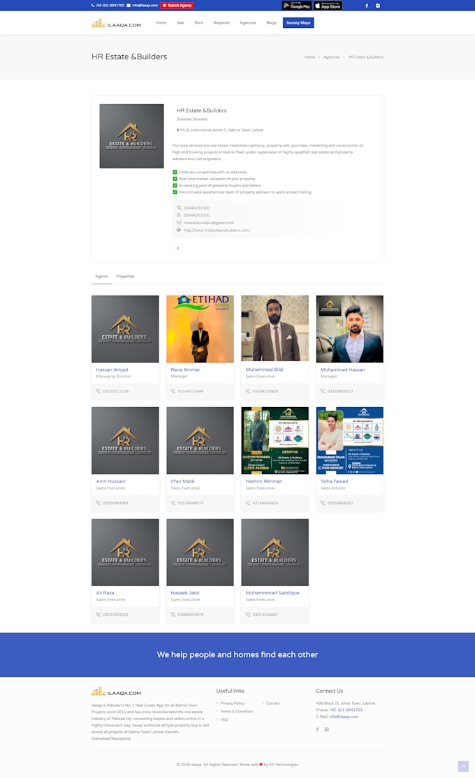 create construction company website, general contractor
