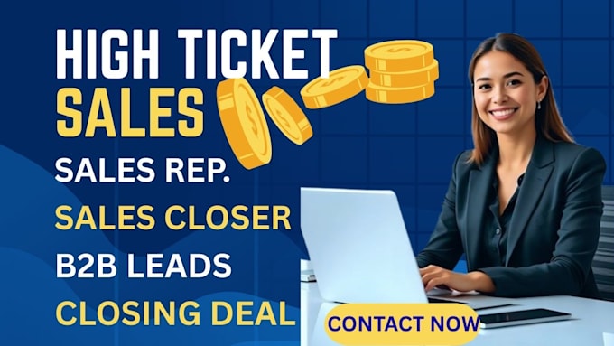 salesperson sales closer virtual assistant lead generation high ticket sales