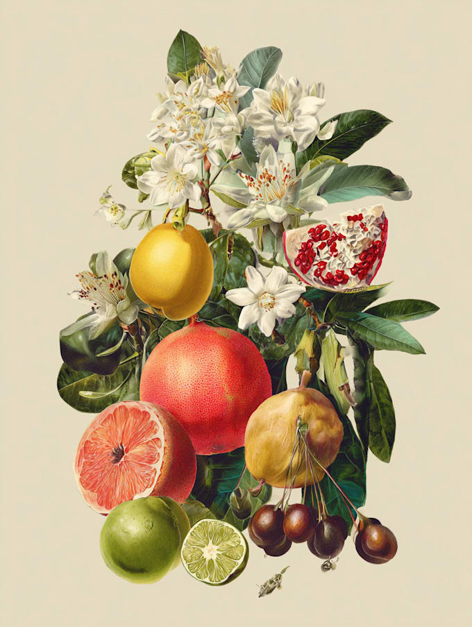 draw botanical illustration art for you