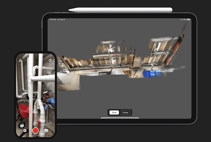 build lidar 3d scanning app, or vr mobile app with augmented reality features