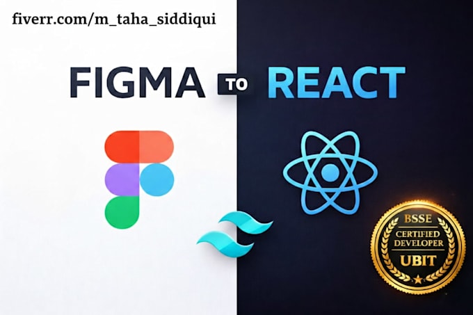 convert figma to react js with tailwind CSS responsive UI