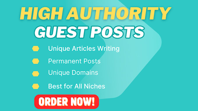 do premium SEO guest post backlink and publish article, guest posting service