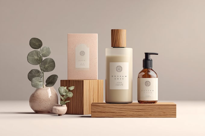 design elegant and modern cosmetic labels