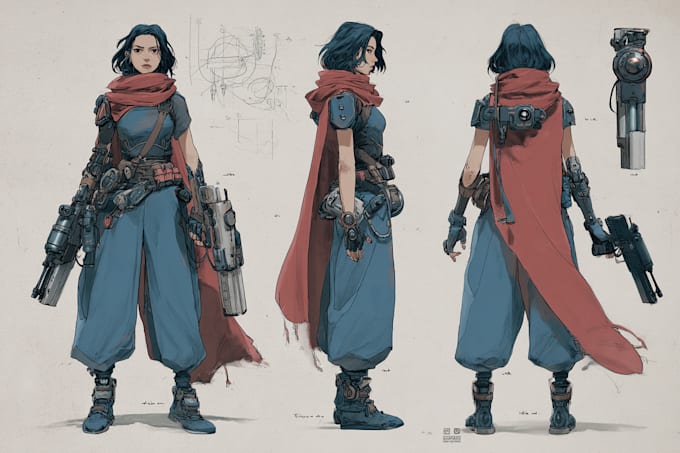draw your dnd, sci fi, fantasy character or illustration