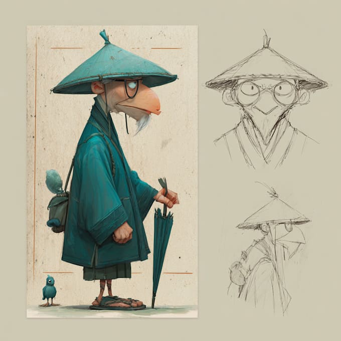 Create concept art, character design and illustration by Bevlsen | Fiverr