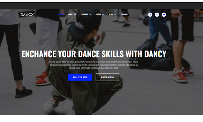 build squarespace dance studio website ballet school website choreography