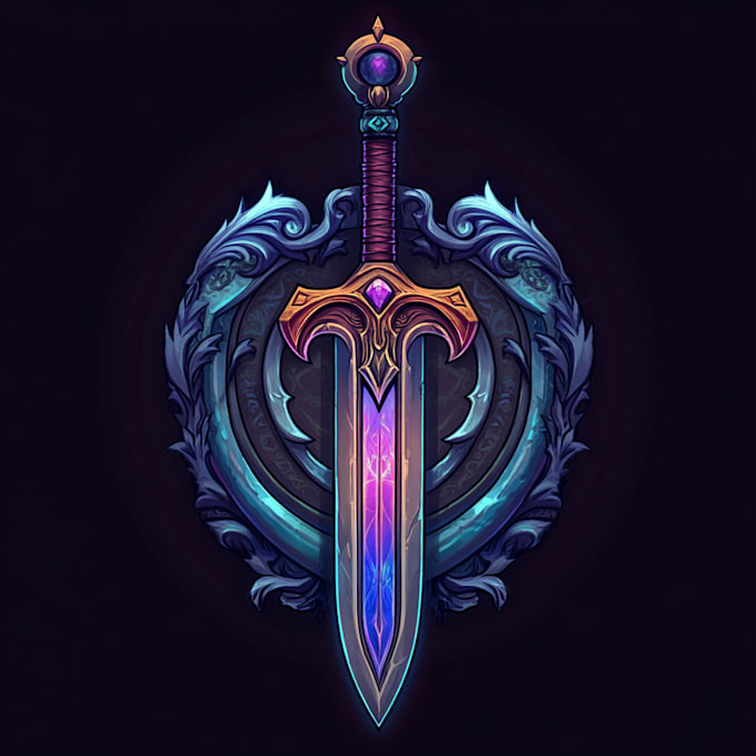 create a fantasy game logo