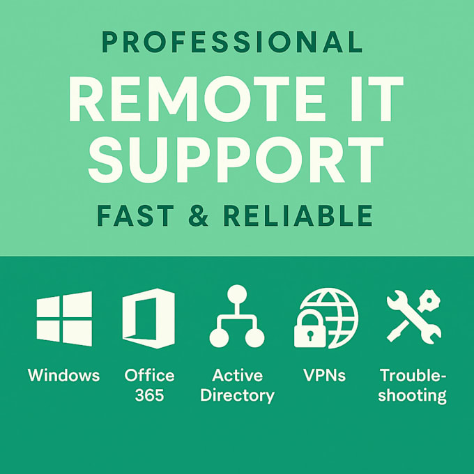 provide remote IT support, fix computer issues and manage office 365