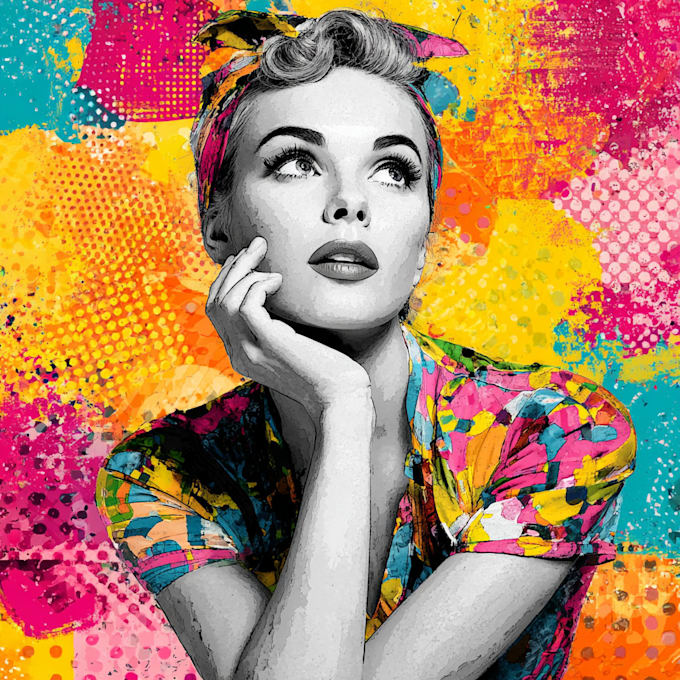 create eye catching pop art for gifts or prints