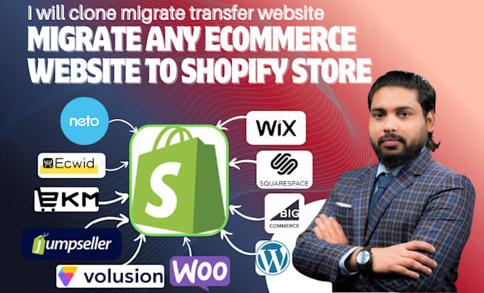 clone jimdo neto wix ecwid weebly website to wordpress shopify migration store