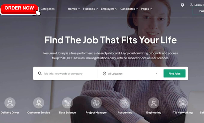 job board staffing site agency recruitment portal job firm application website