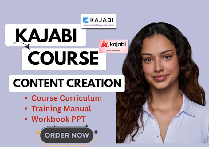 create kajabi online course content workbook ppt elearning video course creation