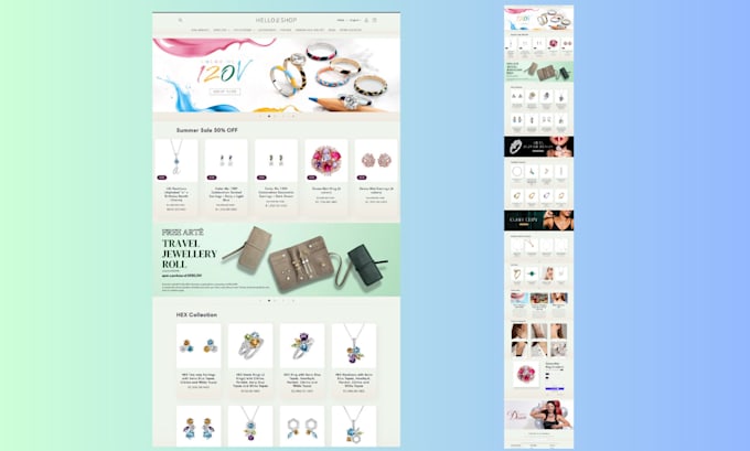 build and design a responsive shopify ecommerce website