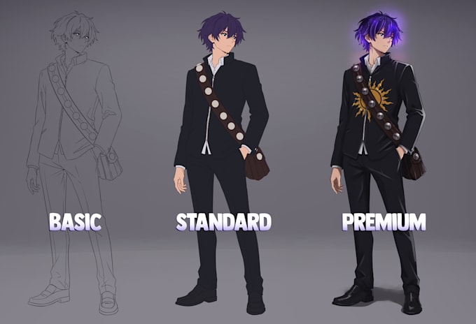 draw your custom anime oc character design