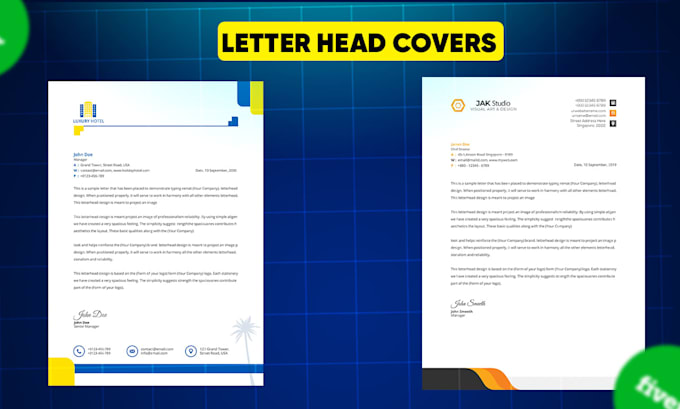 custom redesign creative letter head just in 1 hour