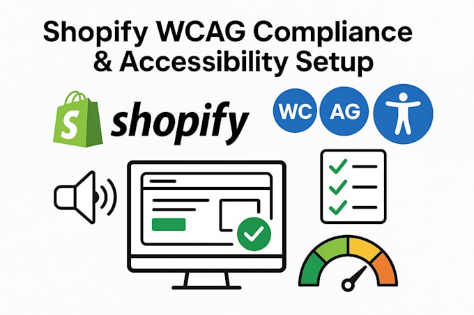 ensure shopify wcag compliance and accessibility setup, optimize shopify website
