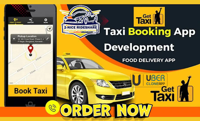 do clone uber rideshare app, food delivery app, car rental uber app, rideshare