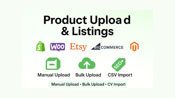 upload add list product on shopify woocommerce store tiktok shop etsy