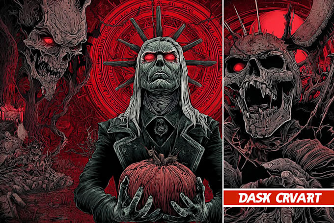 make amazing dark art, psychedelic stoner illustration