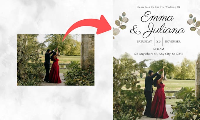 design your custom wedding, engagement invitation