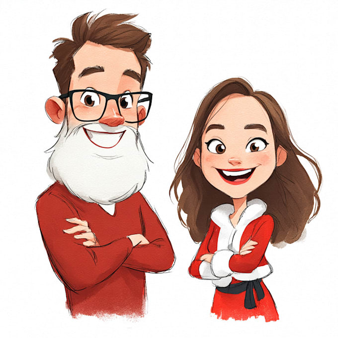 create cute christmas pattern and illustration