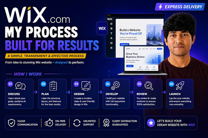 update, redesign, customize wix studio business website