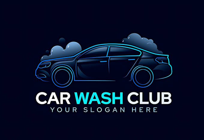 design auto detailing and car wash logo