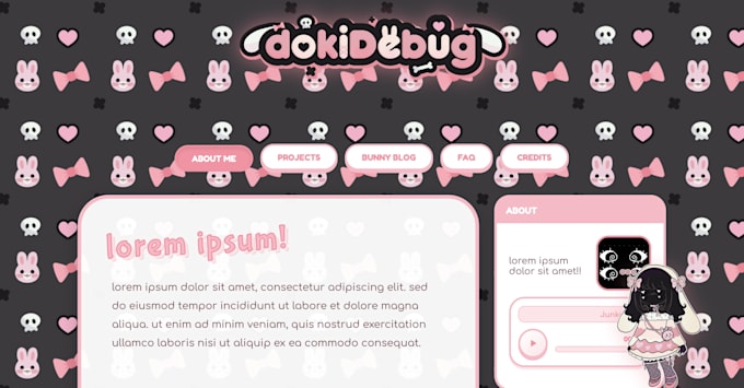 design you a cute and interactive website