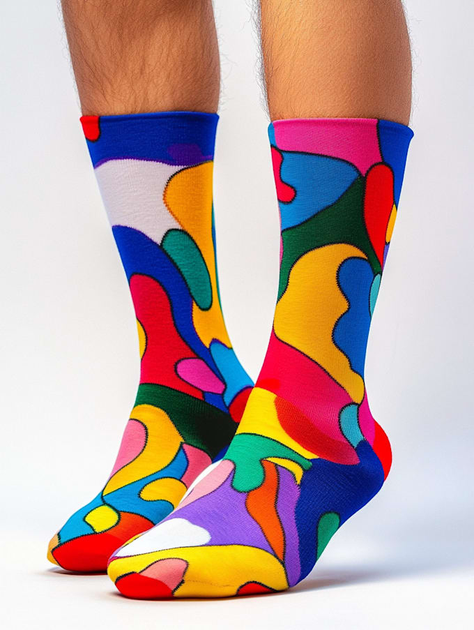 draw a unique socks design for your brand