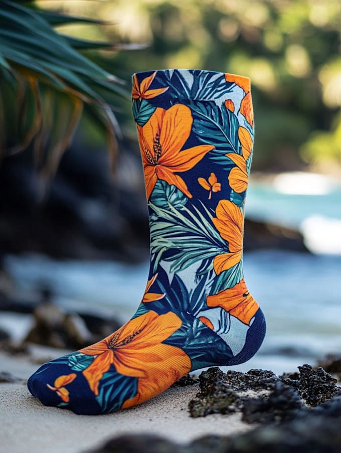 make a custom and pattern socks design