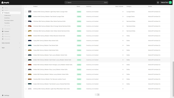 do shopify product listing and product upload