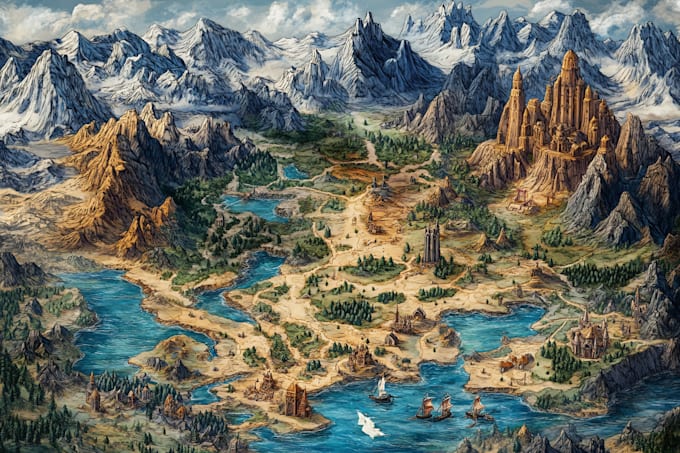 make a fantasy maps and city maps