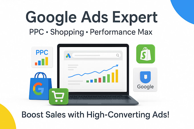 do google ads expert for ppc, performance max, shopping ads, sem campaign setup
