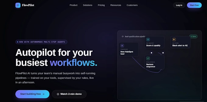 build an ai powered business website with chatbot automation