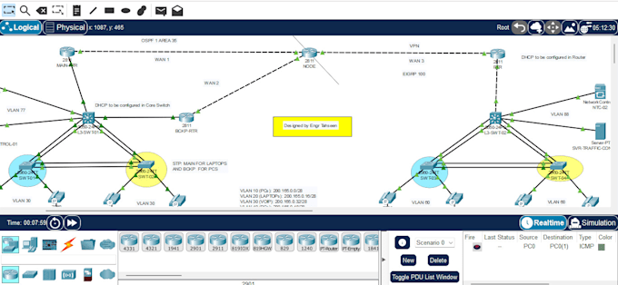 be your secure network engineer, designing, configuration and scalability