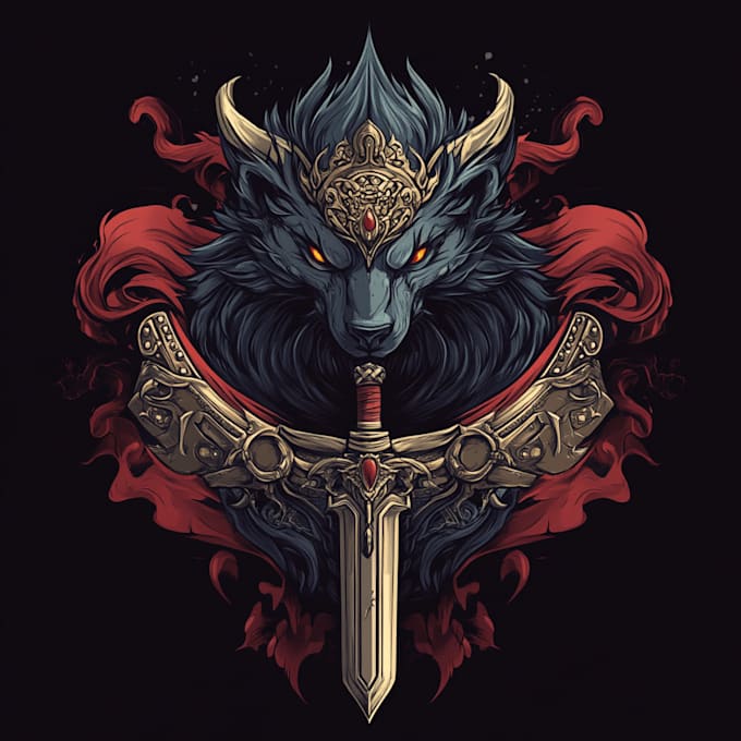 design unique medieval, fantasy, game logo title