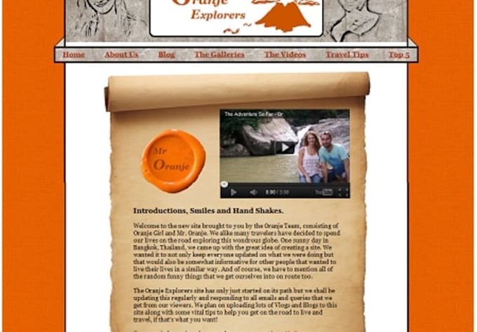 work for 20 minutes on Designing and Creating a single web page/site