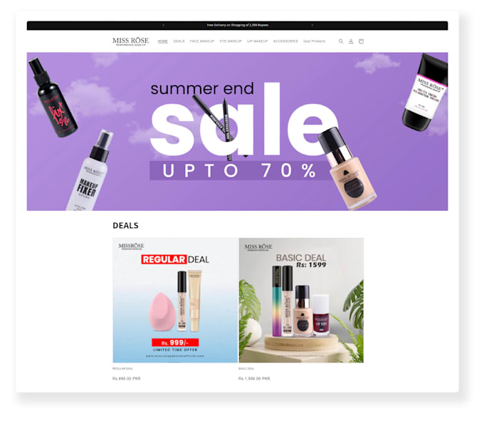 design and develop a shopify store for your business