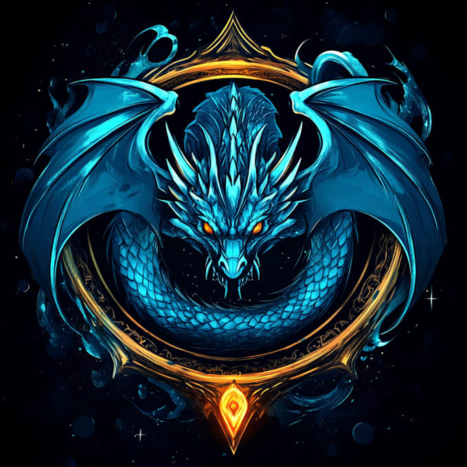 make a custom fantasy game logo