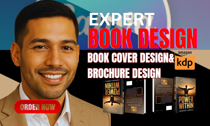 design incredible book cover design brochure design for amazon kdp book design