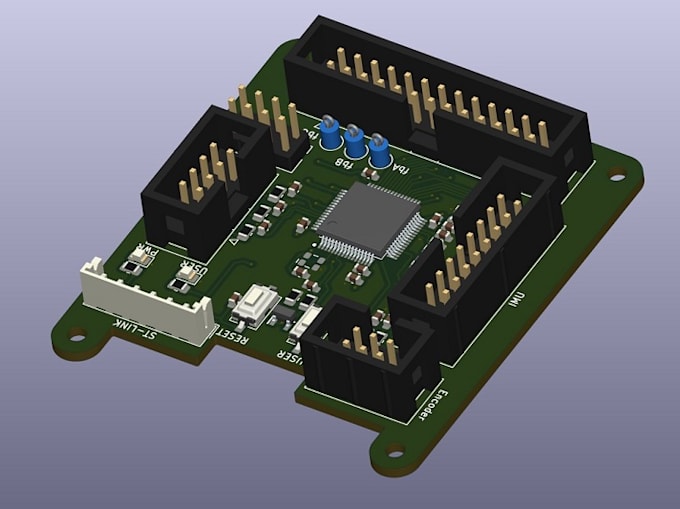 design custom iot pcb esp32, arduino, stm32 with schematic, gerber, bom and 3d
