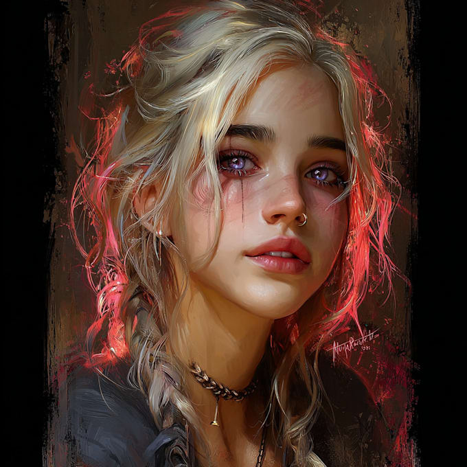 paint a realistic conceptual or fantasy digital portrait