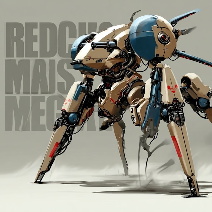 design spectacular robots, cyborgs and mechs