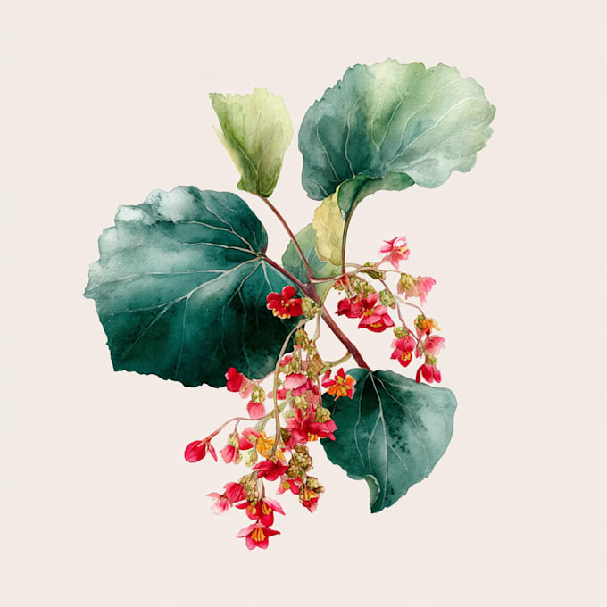do a watercolor botanical illustration