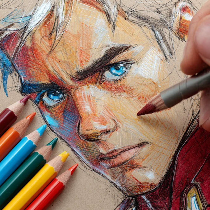 draw a comic book page illustration or webtoon episodes