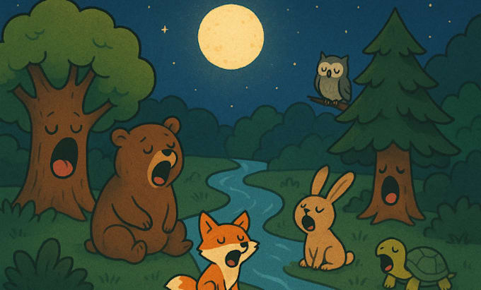 create bedtime stories fairy tale story fantasy art   short story illustration
